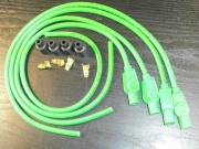 Taylor Lime Green Ignition Leads & Colour Matched plug caps