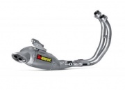 Yamaha XSR 700 (2016-) Akrapovic Stainless 2-1 System Titanium Silencer (Road Legal) With Removable Baffle
