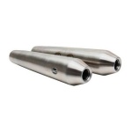 S&S Cycle – Slip-on Stainless Steel Performance Exhaust Silencers